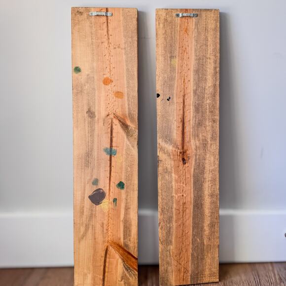 Simply Country Handpainted Christmas Trees on Raw Wood Boards-Matte Finish-Qty 2 - Picture 7 of 8